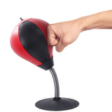 Desktop Punching Speed Ball with Clamp and Suction Cup Black & Red