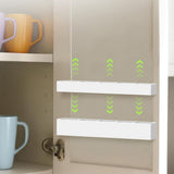 Reusable Straw Holder for Cabinet Door Kitchen Cupboard Storage Organizer White