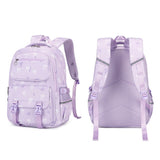 3 PCS Girls School Backpack Set with Lunch Bag Pencil Case Purple