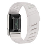 Silicone Sport Band for Whoop 5.0 Waterproof Replacement Wrist Strap White