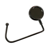 4 PCS 30mm Metal Straight Hooks for Christmas Stockings and Bags Black