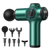 Deep Tissue Percussion Massager 8-Heads Muscle Vibration Relaxing Tool Green