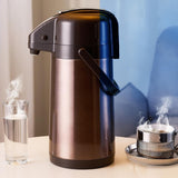3L Stainless Steel Vacuum Insulated Water Dispenser Coffee Carafe for Hot Drinks Tea Liquid Purple Gold