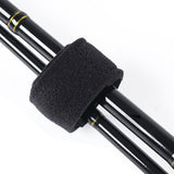 Fishing Rod Straps 10PCS Clips for Casting Spinning Fly Rod Black