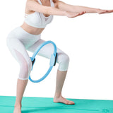 Pilates Ring Resistance Training Tool Yoga Exercise Magic Circle Grip Blue