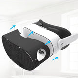 7-Piece Silicone Protective Case Set for Meta Quest 3S VR Headset Accessories Black