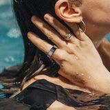 Smart Ring for Men Women Fitness Activity Tracker Ring with Step Counter Black