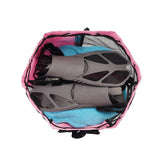 Drawstring Swim Bag Mesh Backpack with Wet Pocket for Swimming  Gym Workout Pink