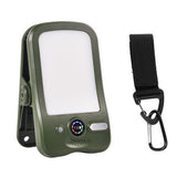 USB Cap Solar Light with 60 LEDs 3 Dimming Modes Easy Installation for Awning Camper Army Green