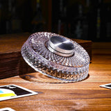 270ml Rotating Whiskey Glass Transparent Spinning Whiskey Tumbler for Home Bar Party Style 1