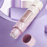 2-in-1 Dual-Head Electric Hair Remover Trimmer for Women Body Pink