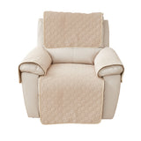 4Pcs Set Non Slip Recliner Chair Covers Couch Covers Pet Protector Slipcovers Beige