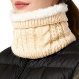 Thick Fleece Neck Warmer Winter Ski Gaiter for Men Women Beige