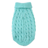 Puppy Dog Winter Sweater Knitted Jumper for Small Dogs Sky Blue