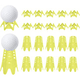 Reusable Plastic Golf Tees Lightweight for Indoor and Outdoor Golf Practice Yellow