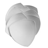 4 Pairs Foam Triangle Bra Inserts Replacement for Sports Bras White