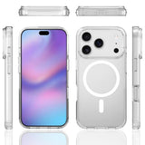 Magnetized MagSafe Phone Case – Shockproof Matte Protective Cover for iPhone 17 Pro Max and 17 Air Transparent