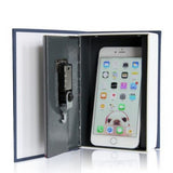 Book Secure with Combination Lock for Cash Jewelry Blue