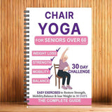 Chair Yoga Notebook for Seniors Strength Balance & Wellness Exercises White