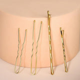 U Shaped Hair Clips Kit Hair Pin for Women Bobby Pins For Buns Gold