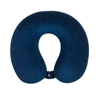 Travel Neck Pillow Memory Foam U Shaped Pillow for Flights Road Trips Office Navy