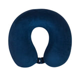 Travel Neck Pillow Memory Foam U Shaped Pillow for Flights Road Trips Office Navy