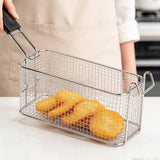 Deep Fryer Basket Stainless Steel with Removable Handle Hanging Design Style 3