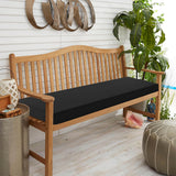 Patio Seat Cushion for Garden Bench Outdoor Cushion for Porch Swing Lounger Picnic Bench Black