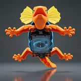 Remote Control Lizard Gecko Wall Crawler 9 Lighting Modes Toy Gift Orange
