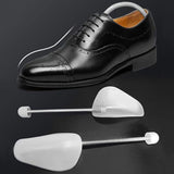 5 Pairs Adjustable Plastic Shoe Trees for Men Women White