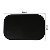 Extra Thick Silicone Mat Washable Non-Slip Placemat Food Mat Black