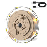 Portable Camping String Lights with Multiple Modes Rechargeable LED Camping Lantern for Outdoor Party Khaki