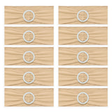 30PCS Elastic Chair Sashes Bows with Buckle Spandex Chair Bands for Weddings Parties Meetings Champagne