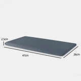 Soft Cooling Memory Foam Pillow Ultra Thin for Travel Home Office Stone Green