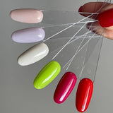 100 PCS Clear Nail Sticks with Ring Nail Art for Polish Display Round Shapes