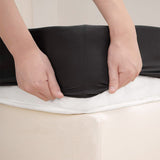 Elastic Box Spring Cover 4 Sides Wrap Around Bed Skirt Dark Gray