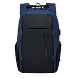 Travel Laptop Backpack with USB Charging Port – Fits 15.6 Inch Laptop School Bag Blue