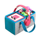 Portable Felt Cloth Storage Bag for Musical Speakers Blue