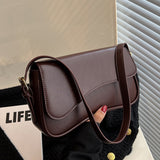 One Shoulder Bag for Women Trendy Underarm Fashion Handbag Coffee