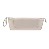 Portable Hair Tools Organizer Travel Bag withHeat Resistant Mat for Flat Irons Hair Straighteners Beige