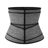 Sweat Waist Trainer for Women – Sauna Sweat Belt Slim Body Shaper Corset Grey