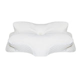 Adjustable Cervical Neck Pillow Ergonomic Memory Foam Pillow for Side Back Stomach Sleeper White