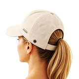 2PCS Wide Brim Quick Dry Foldable Sun Hat with Ponytail Opening and Hook