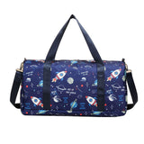 Kids Travel Duffle Bag Water Resistant Carry On Weekender Bag with Wet Pocket for Gym Sport Dance Style 4