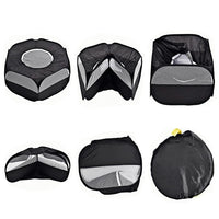 Portable Pop-Up Small Animal Playpen Foldable Pet Tent for Chick Hamster Rabbit Black