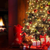 2 Pack Dazzle Bright Christmas String Lights Battery Operated  8 Modes Lights String  Holiday Xmas Decorations Warm White