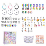 DIY Kids Bracelet Making Kit with Charms & Beads Jewelry Craft Set for Girls’ Gifts Multicolor