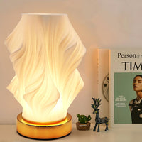 Bedside Lamp with Base Button Control Table Lamp Dimmable Nightstand Lamp Style 2