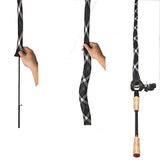 2Pcs Fishing Rod Socks with Elastic Strap Fishing Rod Sleeve - Black