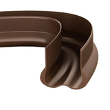 Slide-On Under Door Draft Stopper Door Bottom Seal Strip Cuttable Door Draught Excluder Brown